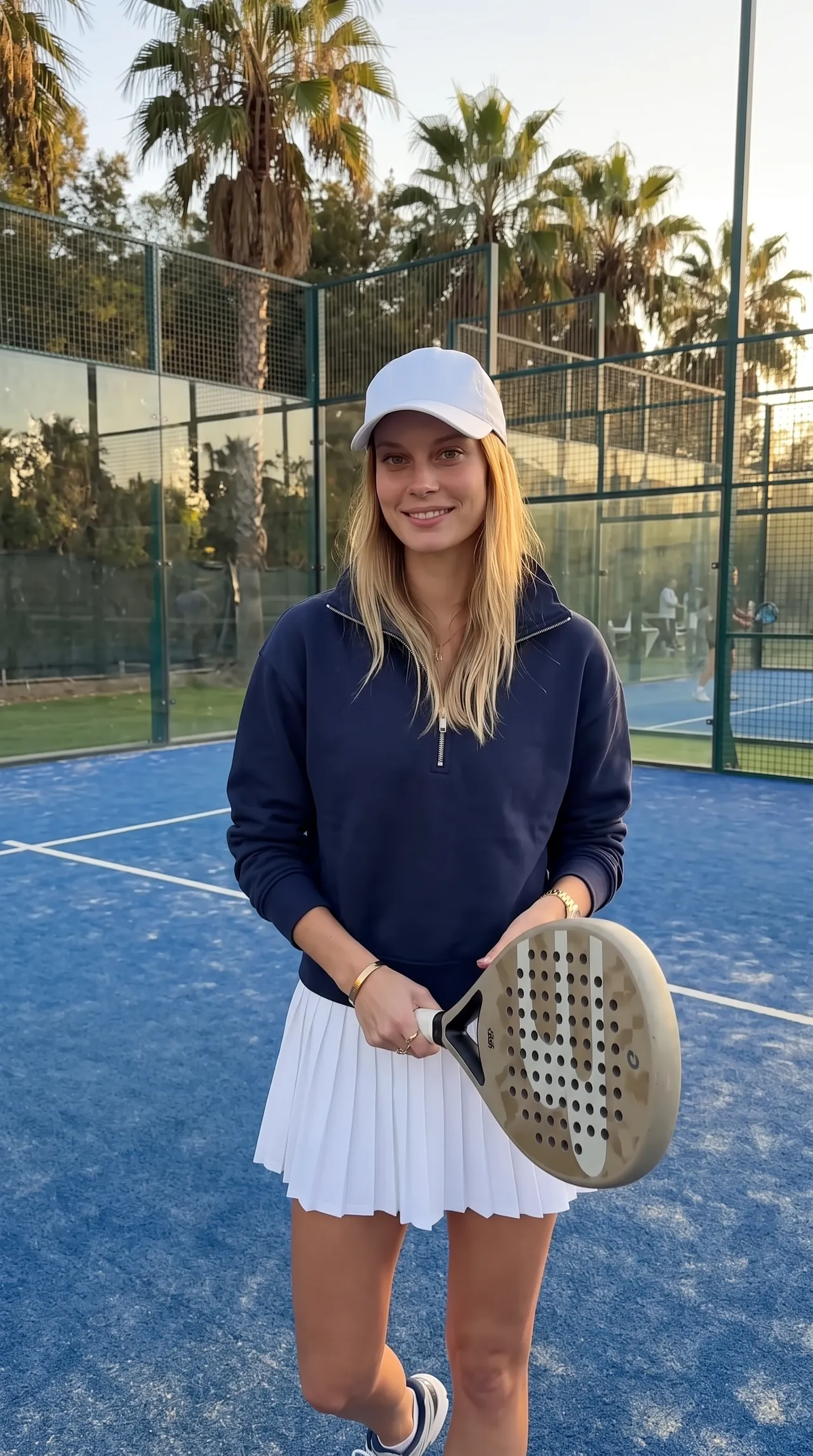 Sofia on a padel court