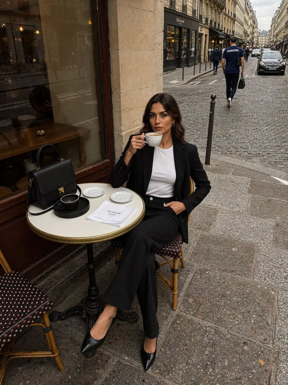 Yıldız at a Paris café